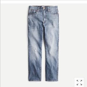 NWT J Crew Straight Jean 10”